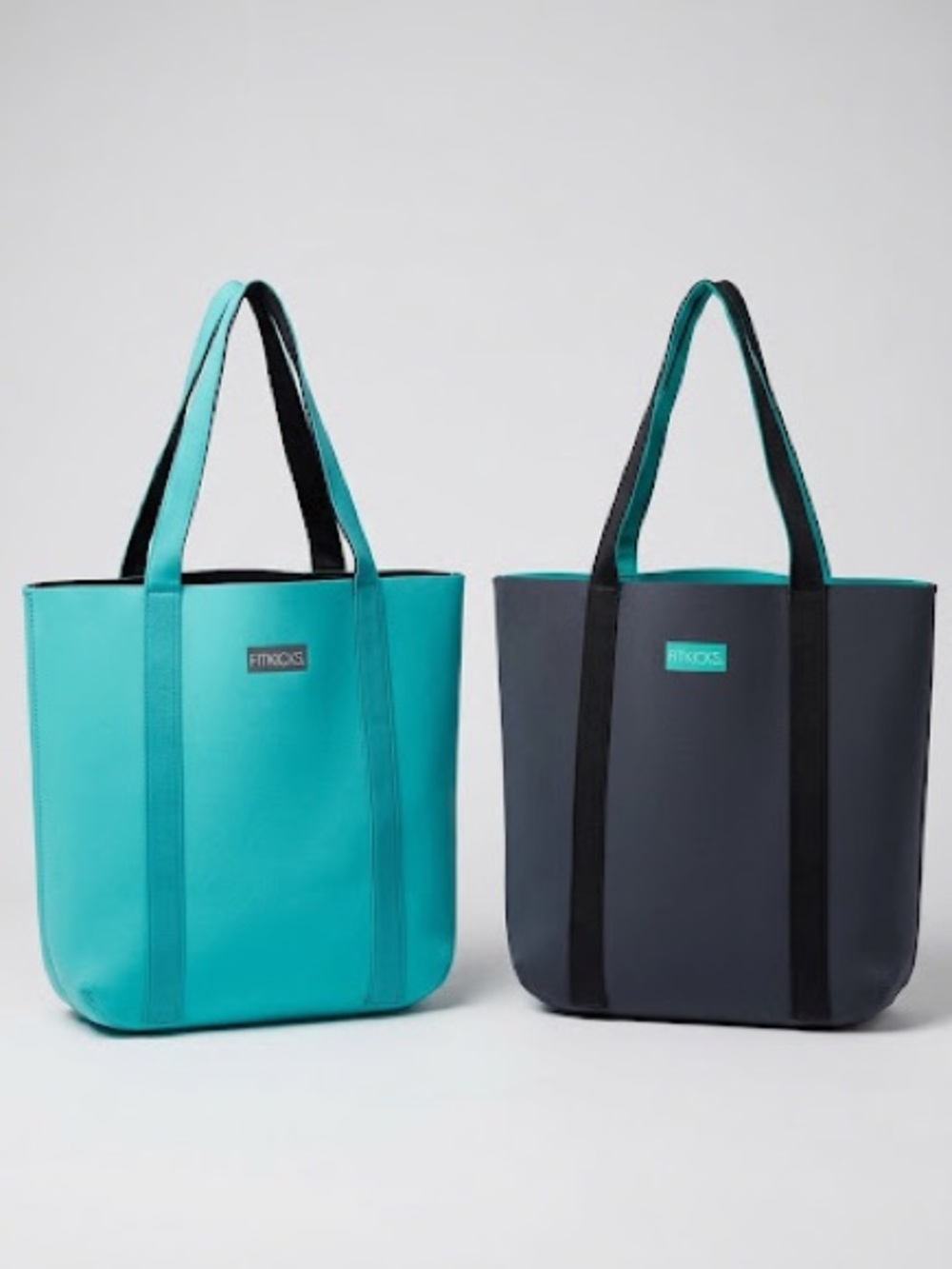 FITKICKS Reversible Neoprene Everyday Tote Navy / Dark Mint